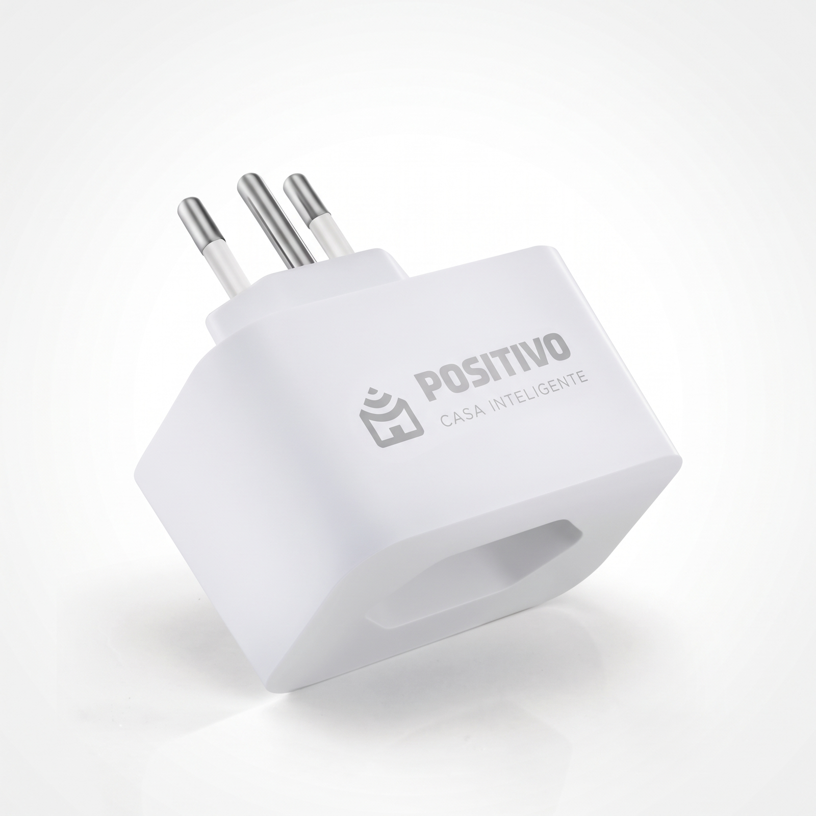 Tomada inteligente Positivo Smart Plug, branca