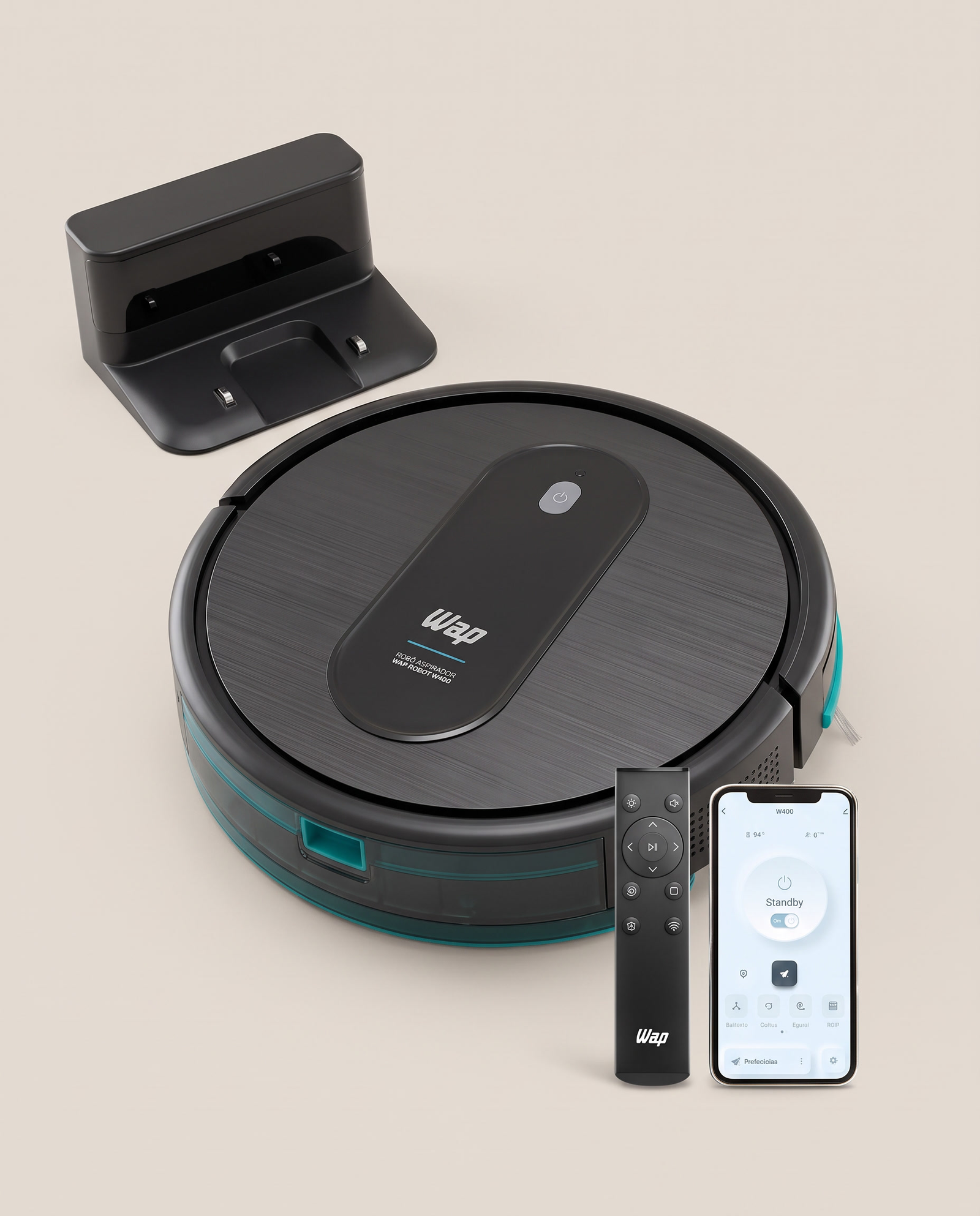 WAP Robot W400 com base de carregamento